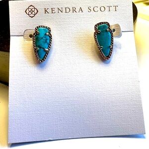 Kendra Scott Turquoise Arrowhead Earrings